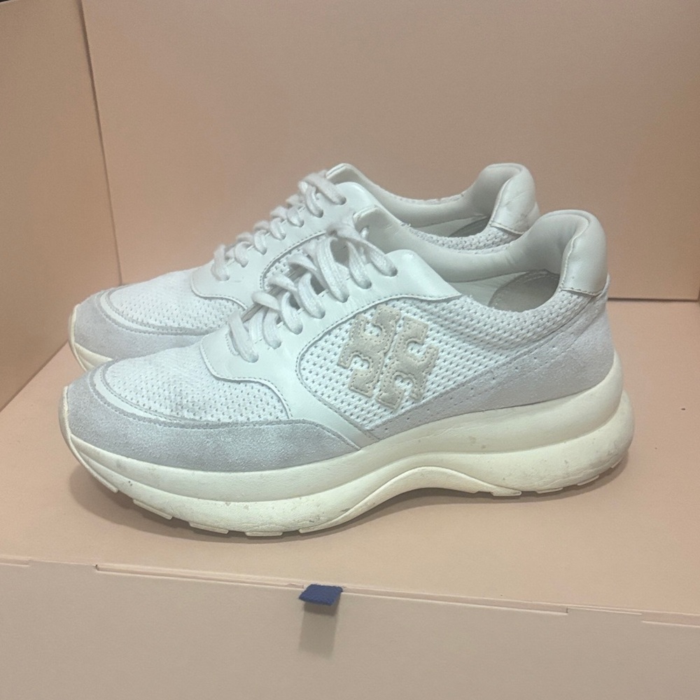 Tory Burch Women's Cream and White Sneakers